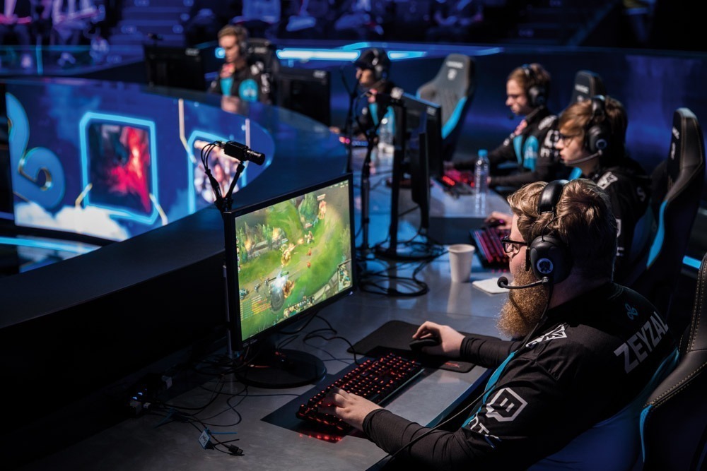 Outside of e-sports events, such as the 2018 LoL World Championship in Seoul (pictured here), online gamers operate in an environment in which real-world social constraints don’t exist—an environment in which they may never have to look opponents (or fellow teammates, for that matter) in the eye.