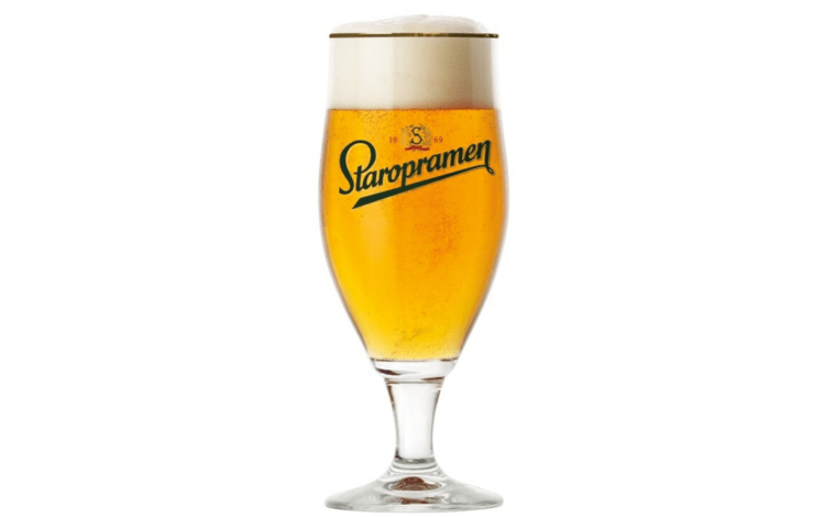 Ice-cold Staropramen beer