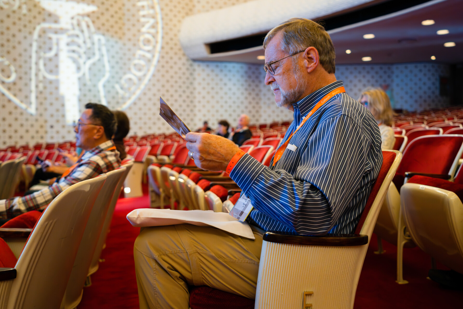 Alumni reading program during Caltech event.