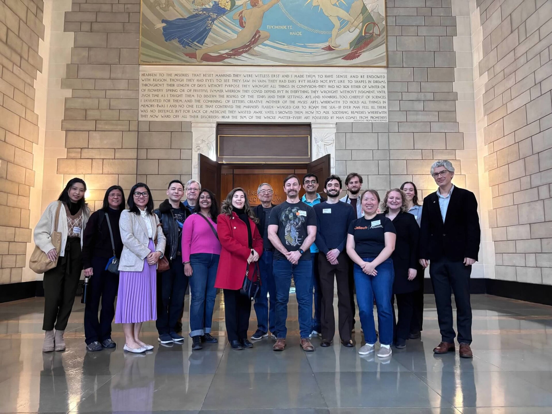 Techers in a D.C. museum.